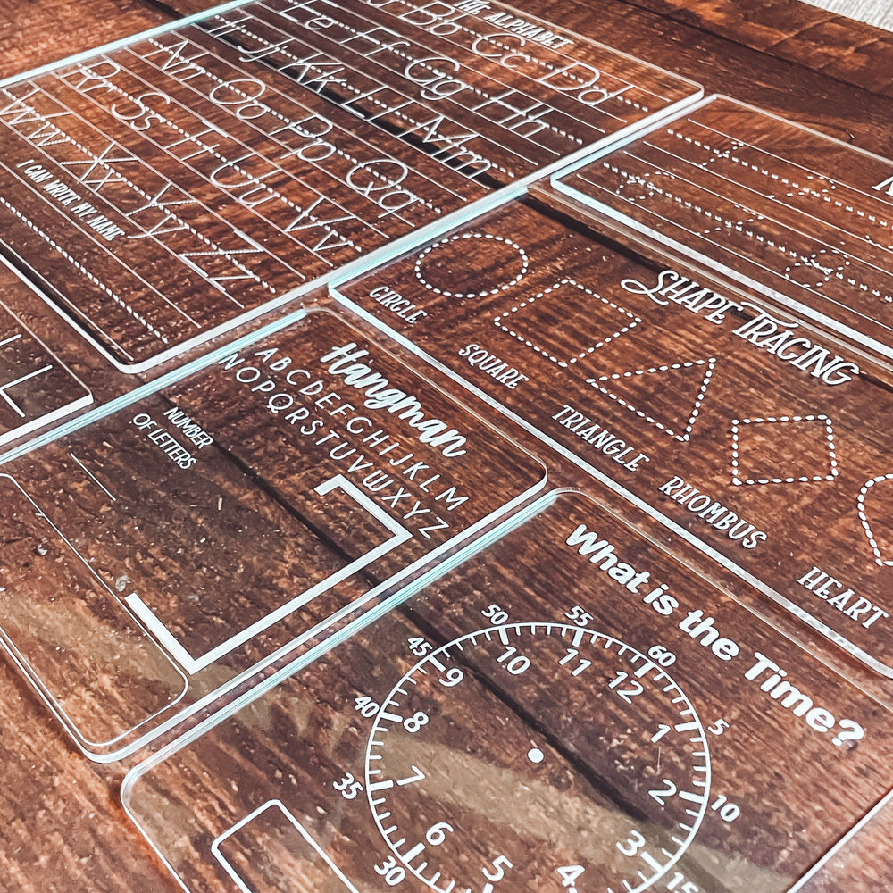 Kids Acrylic Activity Board Add-Ons: Hangman