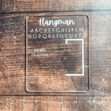Kids Acrylic Activity Board Add-Ons: Hangman