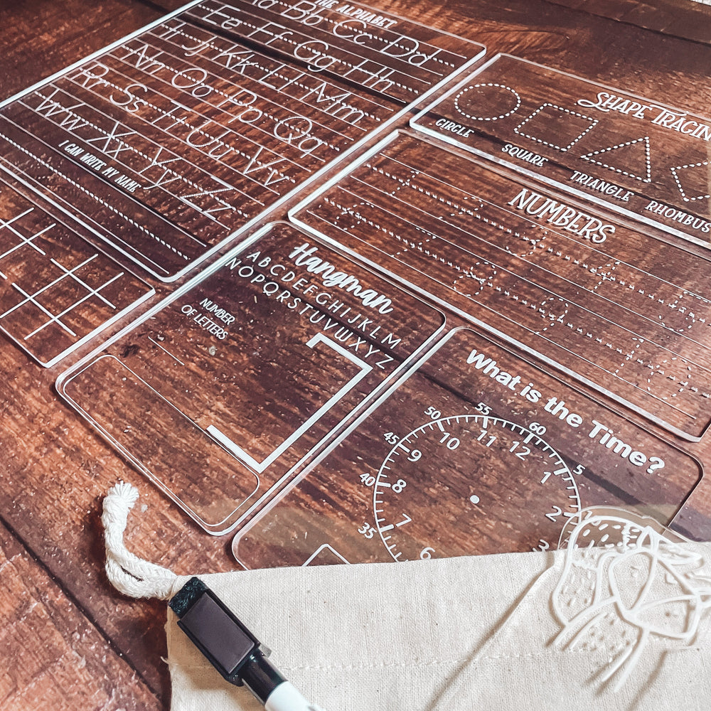 Kids Acrylic Activity Board Add-Ons: Hangman