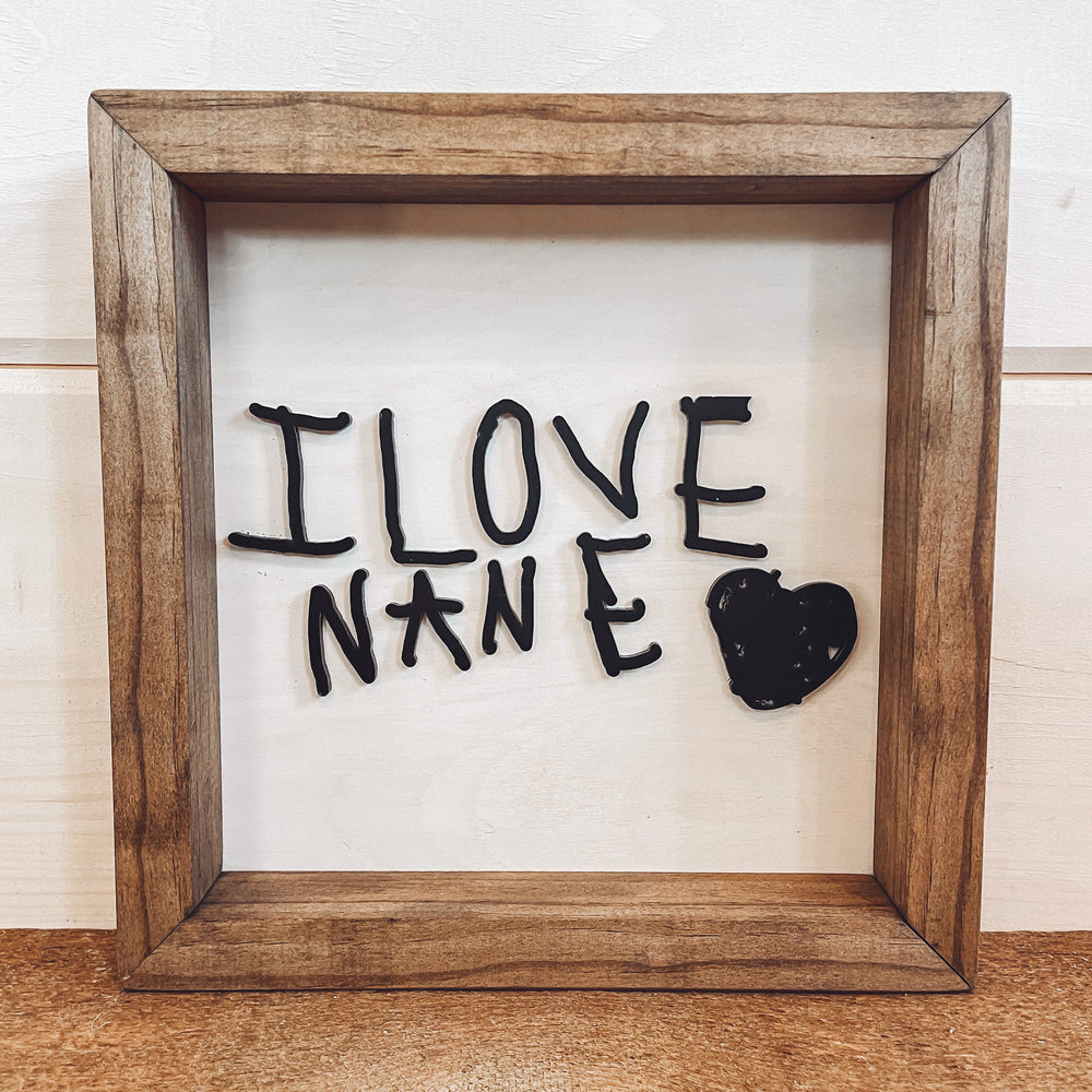 3D Farmhouse Style Handwriting Sign