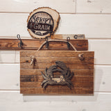 Rustic 3D Crab Sign