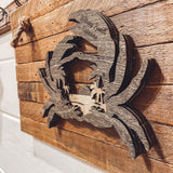 Rustic 3D Crab Sign