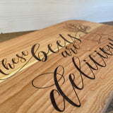 Engraved Cherry Charcuterie Board
