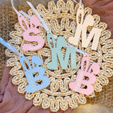 Easter Basket Monogrammed Name Tags