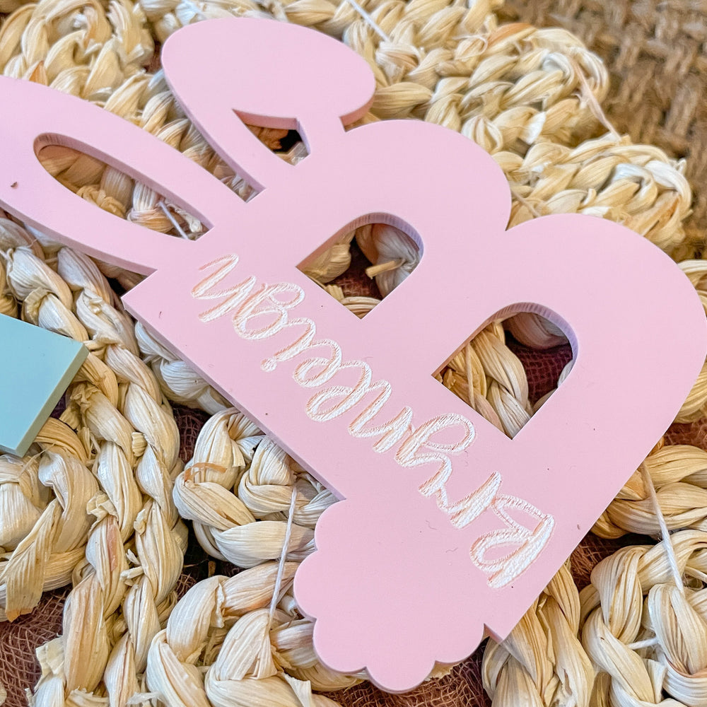 Easter Basket Monogrammed Name Tags