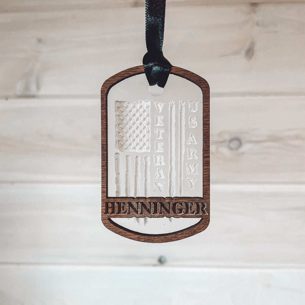 Personalized Christmas Ornament for Veterans