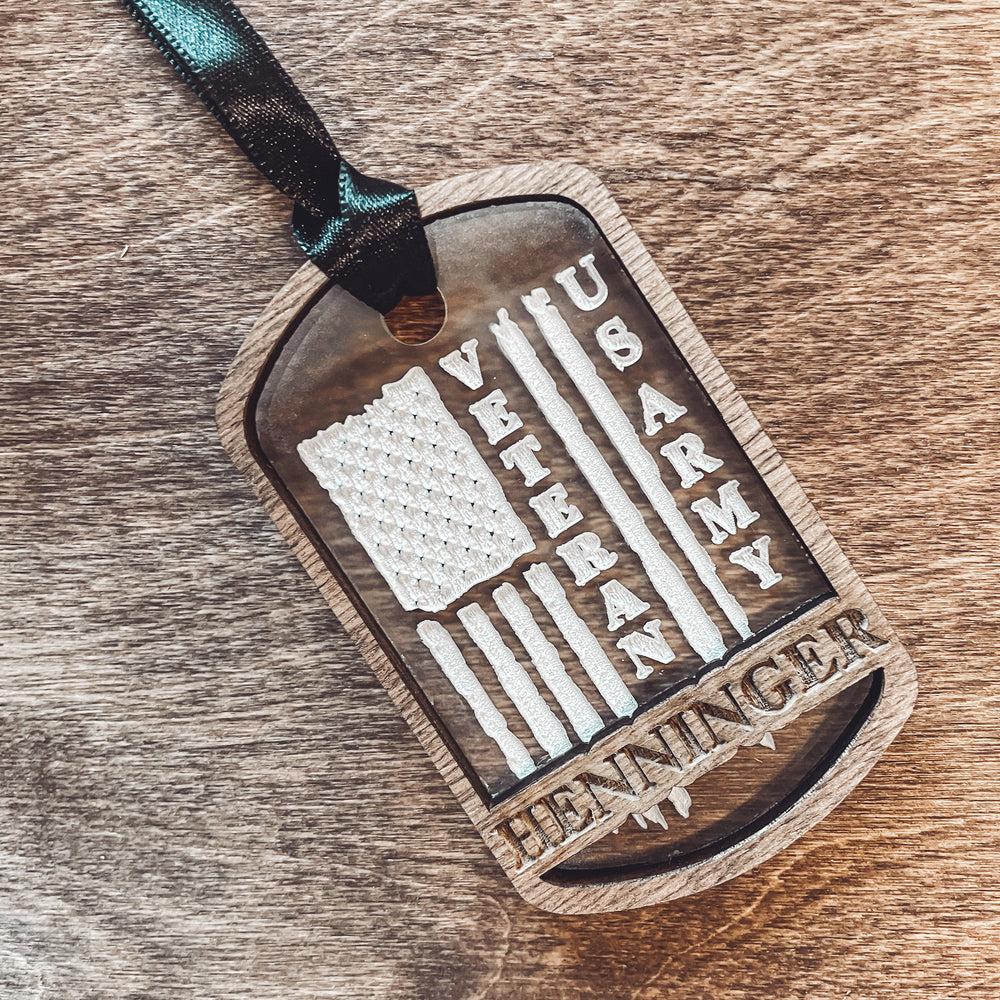 Personalized Christmas Ornament for Veterans