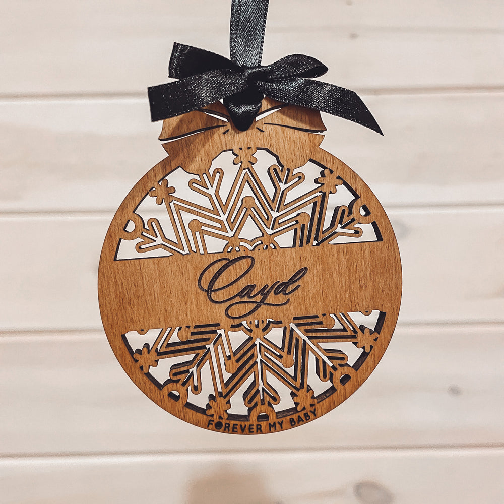 Personalized Christmas Snowflake Ornament