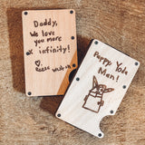 Engraved Wooden Wallet
