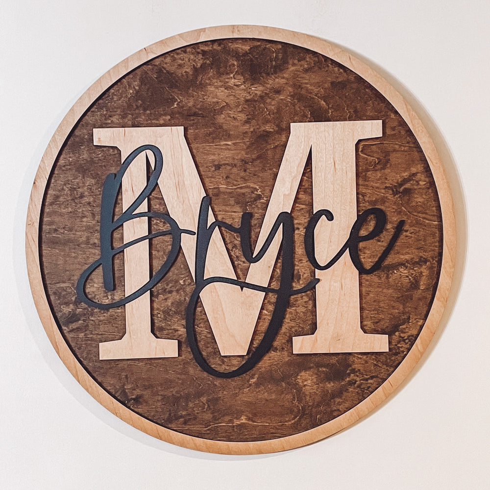 Round Nursery/Bedroom Sign