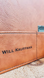 Engraved Leather & Canvas Padfolio with Notepad