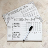 Chore Chart White Board for Kids