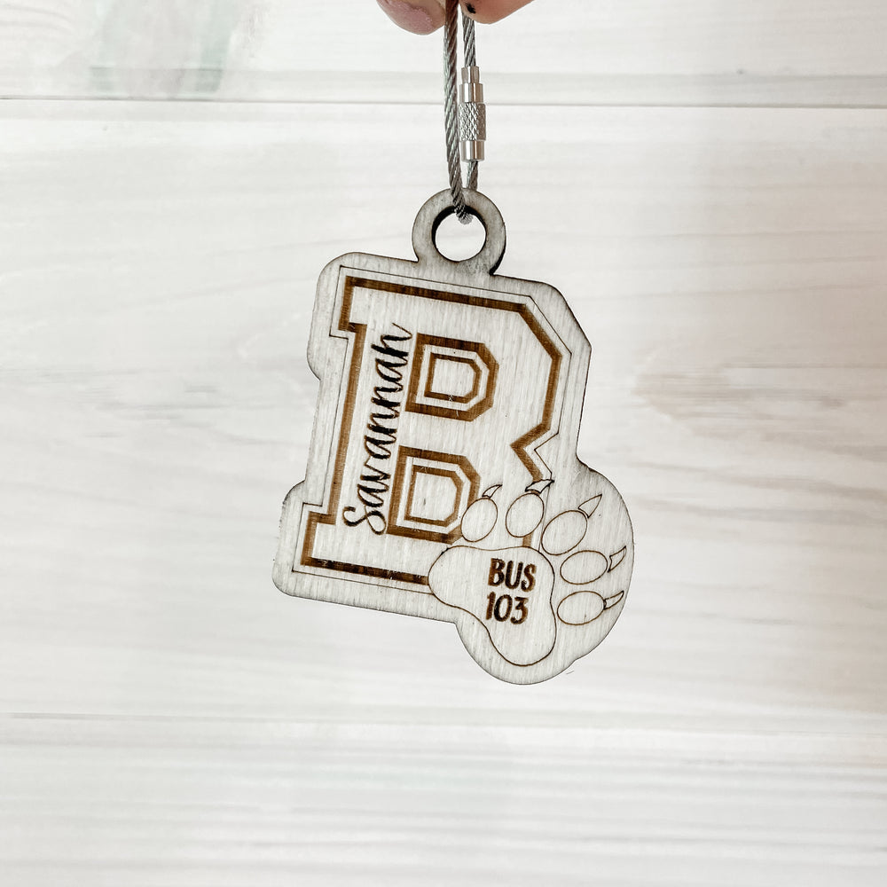 Kids School Bus Bag Tags