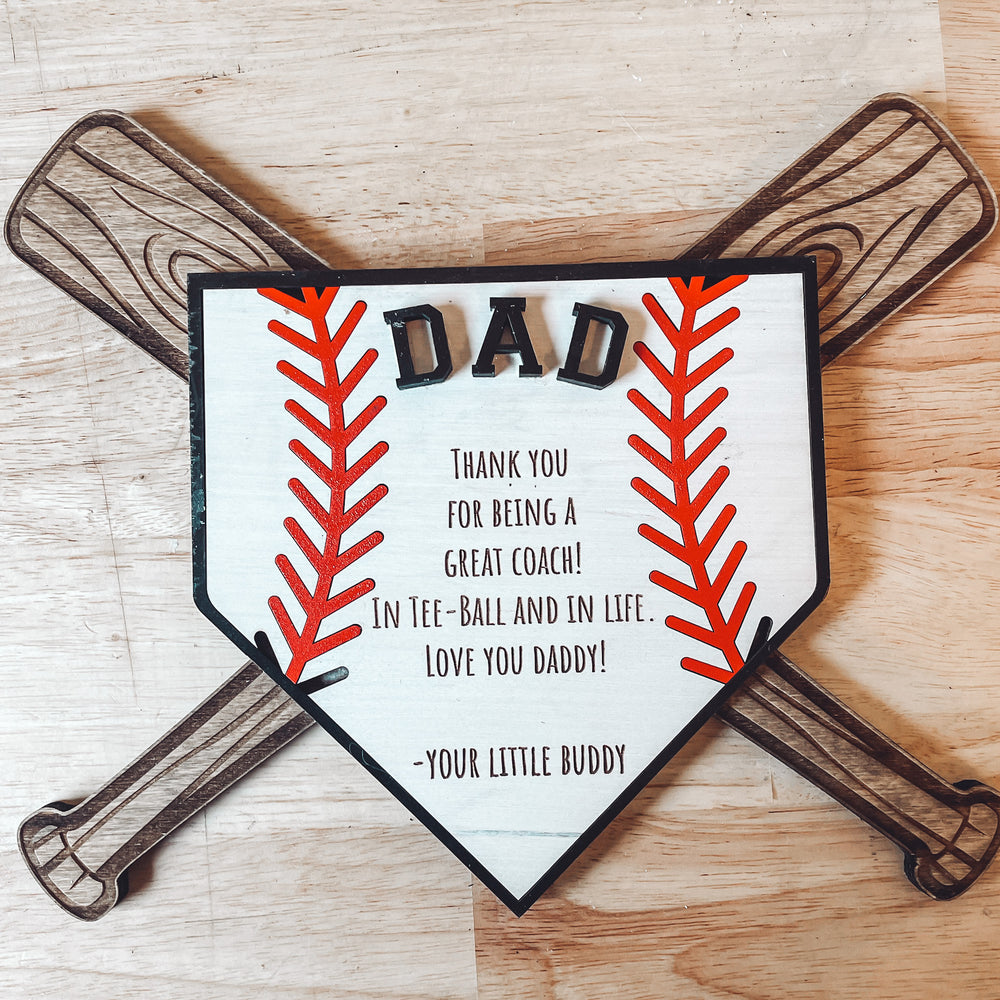 Baseball Plaque for Coach or Fans