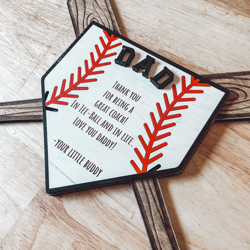 Baseball Plaque for Coach or Fans