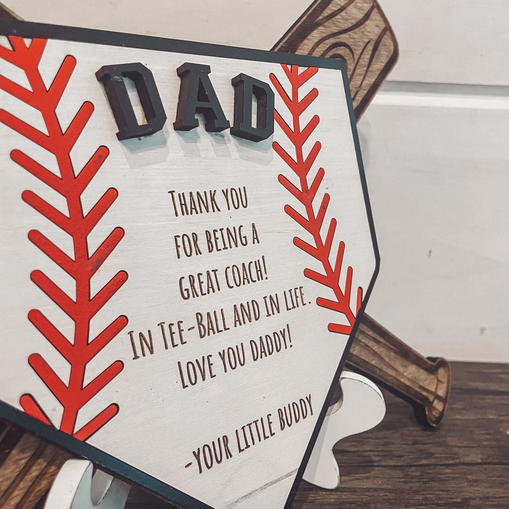 Baseball Plaque for Coach or Fans