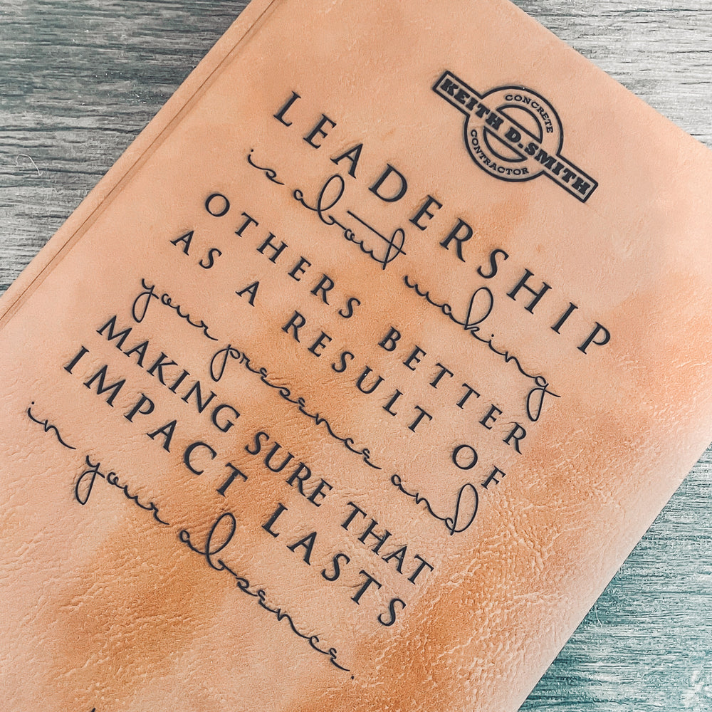 Personalized Engraved Journals for Him