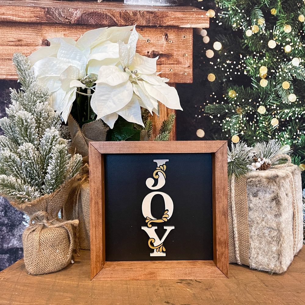 Vintage Joy Holiday Sign