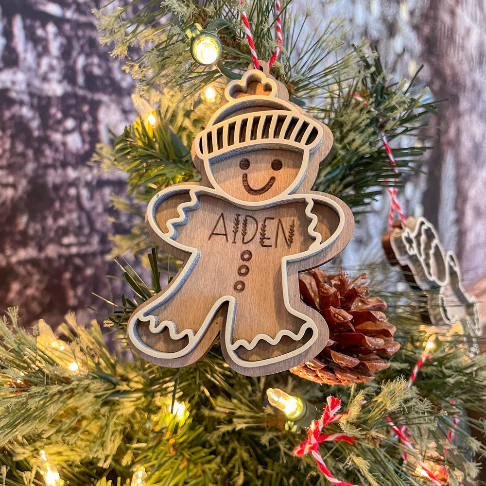 Gingerbread Boy/Gingerbread Girl Personalized Ornaments