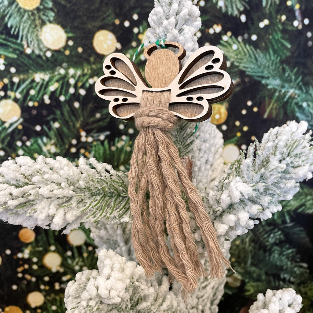 Memory Angel Ornament Script And Grain