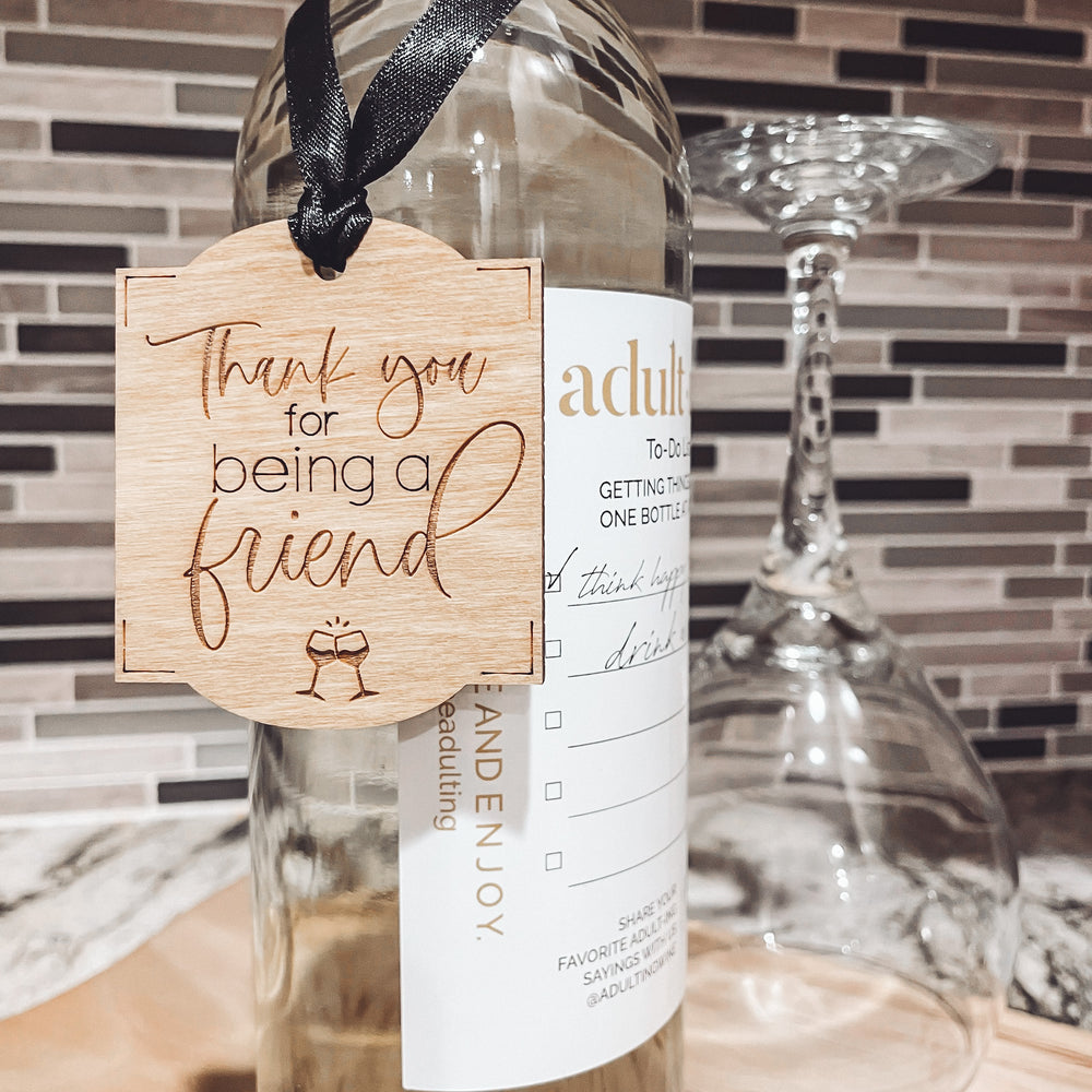 "Thank You for Being a Friend" Wine Tag Collection