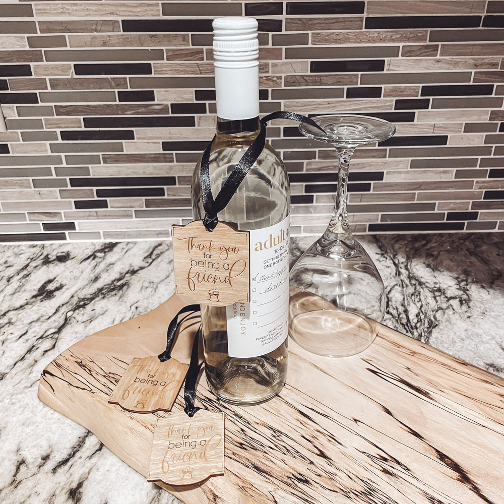 "Thank You for Being a Friend" Wine Tag Collection