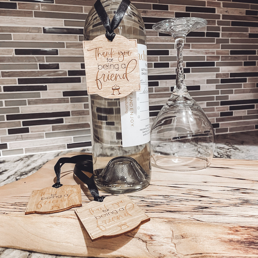 "Thank You for Being a Friend" Wine Tag Collection