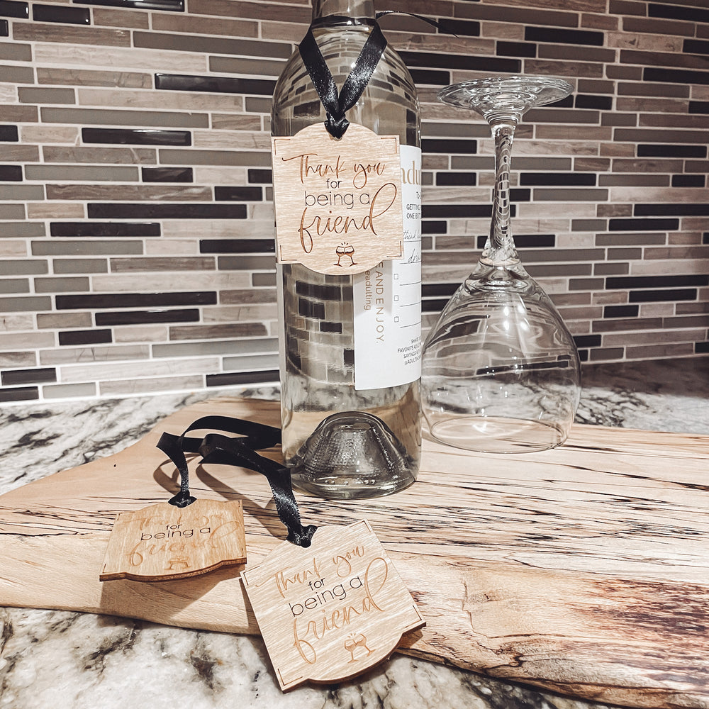 "Thank You for Being a Friend" Wine Tag Collection