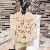 "Thank You for Being a Friend" Wine Tag Collection