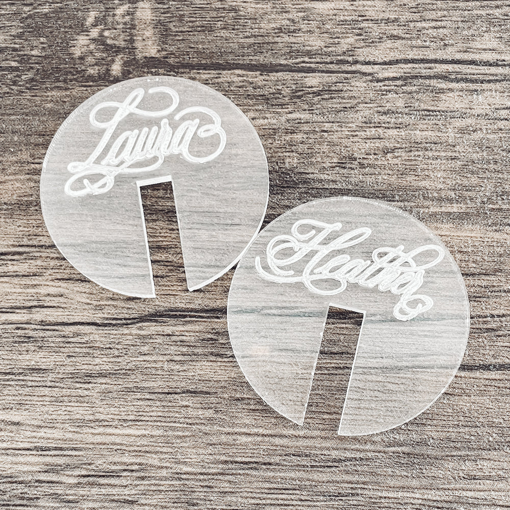 Circle Drink Tags