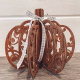 3D Wooden Pumpkins