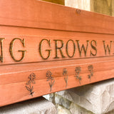 Bouquet Bar: Engraved Wooden Planters Box