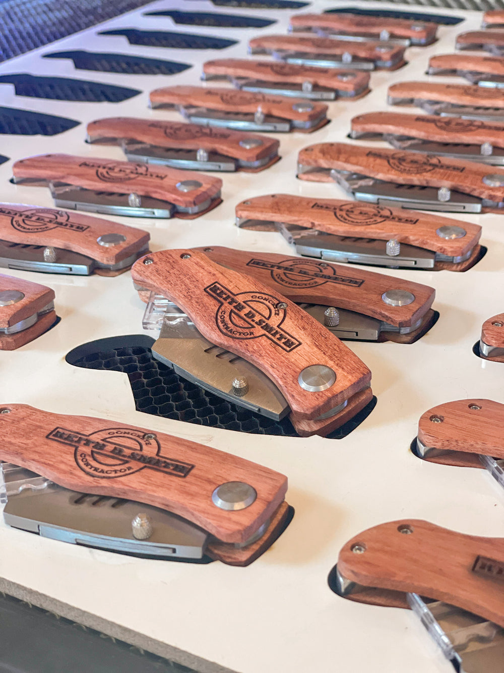 Engraved Utility Knives