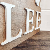 Two Layer Wooden Name Sign for Nursery