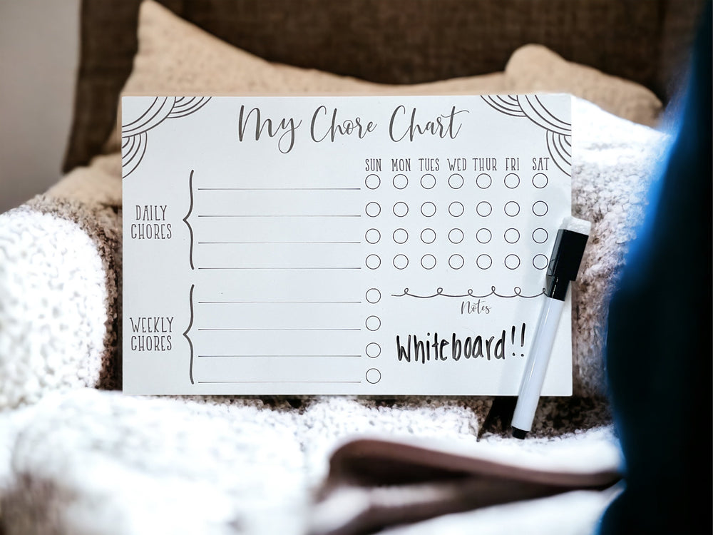 Chore Chart White Board for Kids