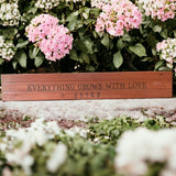 Bouquet Bar: Engraved Wooden Planters Box