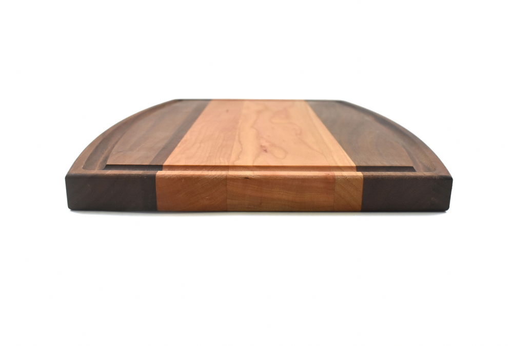 Monogrammed Multi-Wood Species Cutting Board