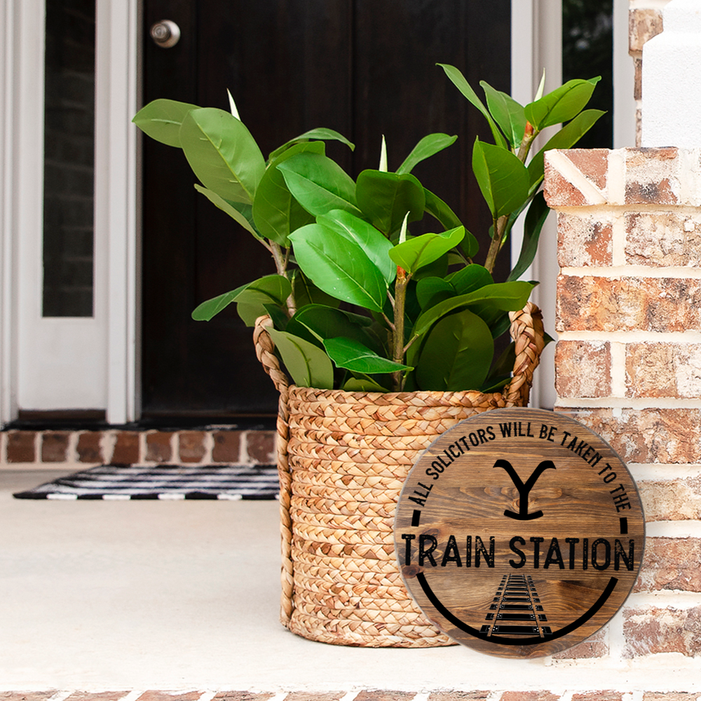 Train Station Porch Sign