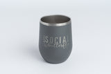 Anti-Social Butterfly - Engraved Wine Tumbler